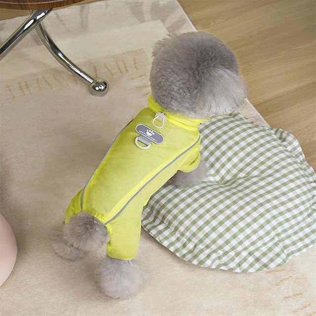 Foto 8 de 8 de Camisa refrescante para perro con protección solar UPF50+ con pierna elástica y rayas reflectantes…