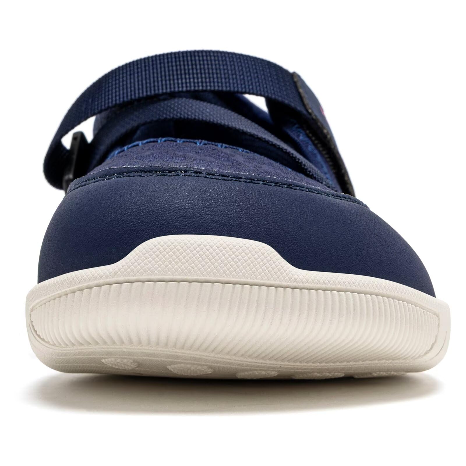 HOBIBEAR Zapatos Mary Jane Barefoot para Mujer Puntera Ancha Suela Zero Drop Diseño Minimalista Cierre de Ajustable Zapatos para Caminar