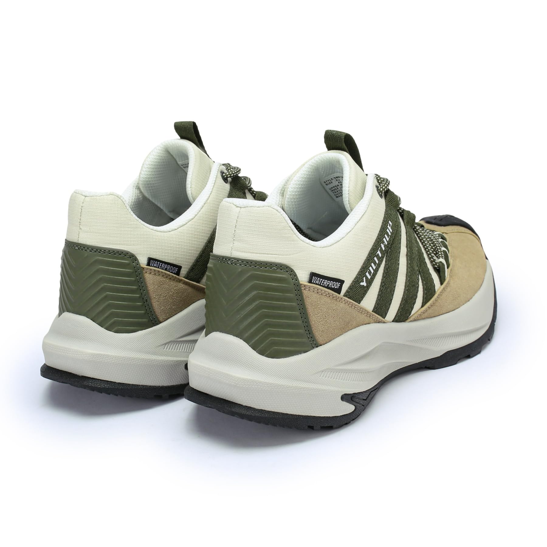 YOUTHUP Herren Wanderschuhe Wasserdicht Trekkingschuhe mit Dämpfung | Leichtes atmungsaktives Trail Running, Low Freizeit Sportschuhe, Rutschfeste Sohle für für Wandern & Alltag