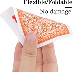 Playing Cards 2 Pack,Deck of Cards,Fun Cards Game for Adults,Poker Cards Professional,Bridge Standard Playing Cards Set,Suitable for Game Night,Various Party Game (Green/Orange)