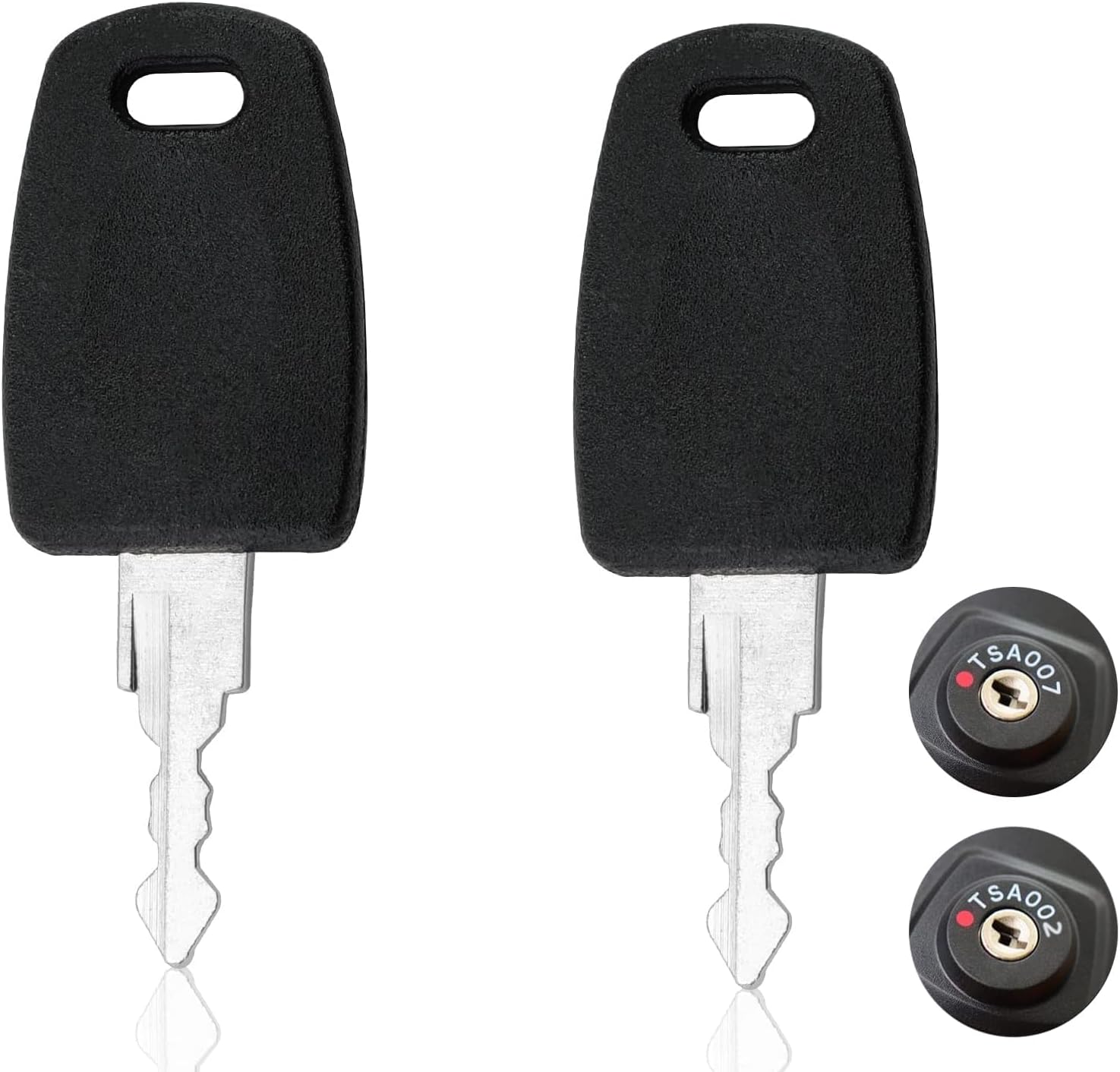 Hejo 2PCS TSA Master Keys, Universal Baggage Replacement Keys with 2