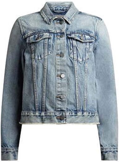 AllSaints Hay Cropped Denim Jacket 
