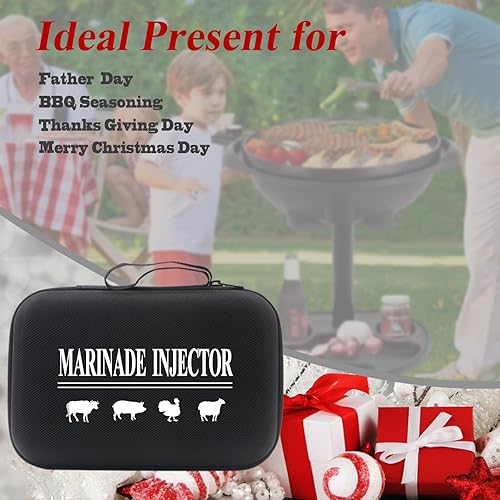 Miniatura 7 de Kit de inyección de carne para barbacoa, inyector de jeringa con sabor a condimento cajún para cocinar, parrilla, ahumador, barbacoa en pollo, pavo