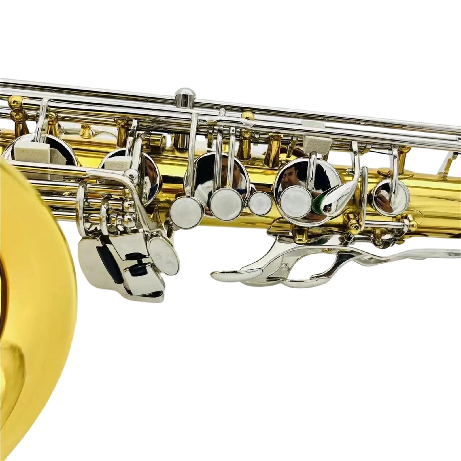 Saksofony Dla Początkujących Saksofon Tenorowy B Dur Wykończenie Mosiężne Profesjonalny Instrument Dęty Drewniany Z Akcesoriami(2)
