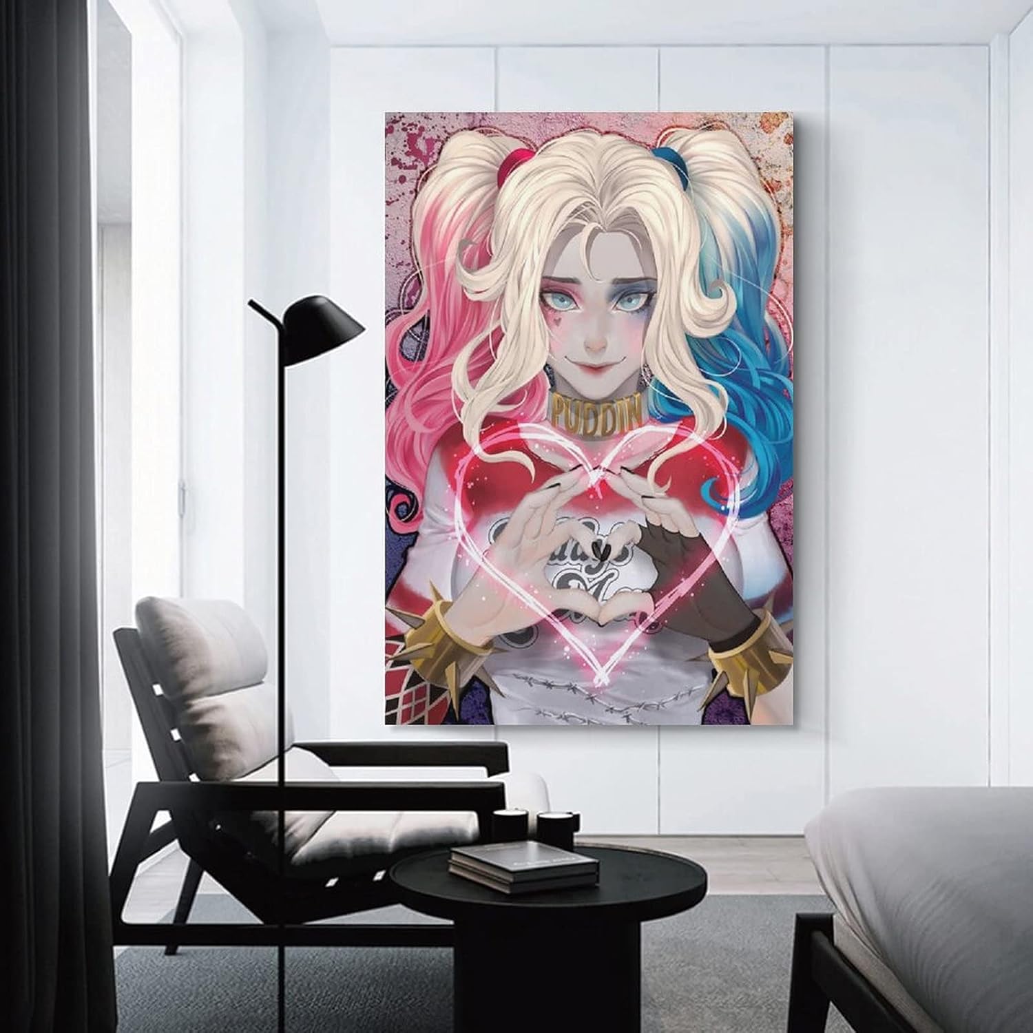 Amazon ハーレークインポスター絵画印刷写真ホームリビングルーム装飾壁アートワーク絵画キャンバス壁アートポスター12 18インチ 30 45cm ウォールステッカー オンライン通販