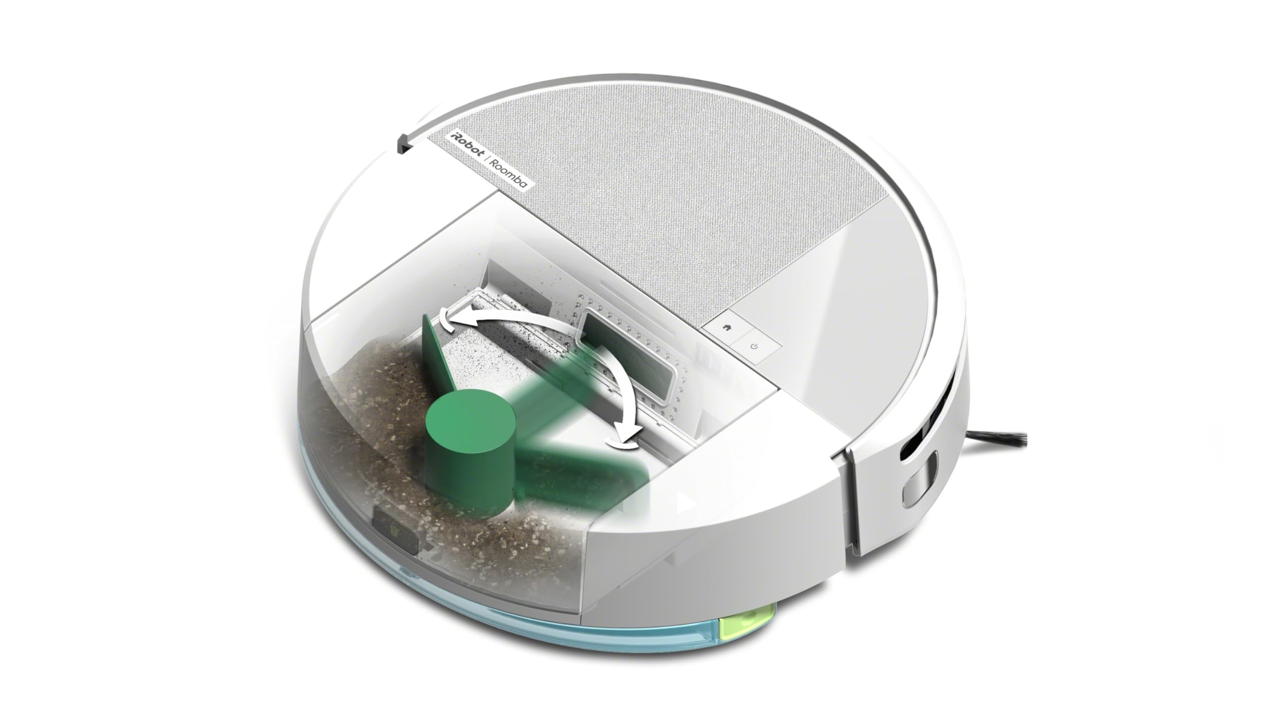 iRobot Roomba 205 DustCompactor Combo Robot - Compacte automatiquement Les débris à l’intérieur du robot jusqu'à 60 Jours - Sans sac - Clearview LiDAR - 7KPa - Se Recharge et reprend Le Travail -Blanc