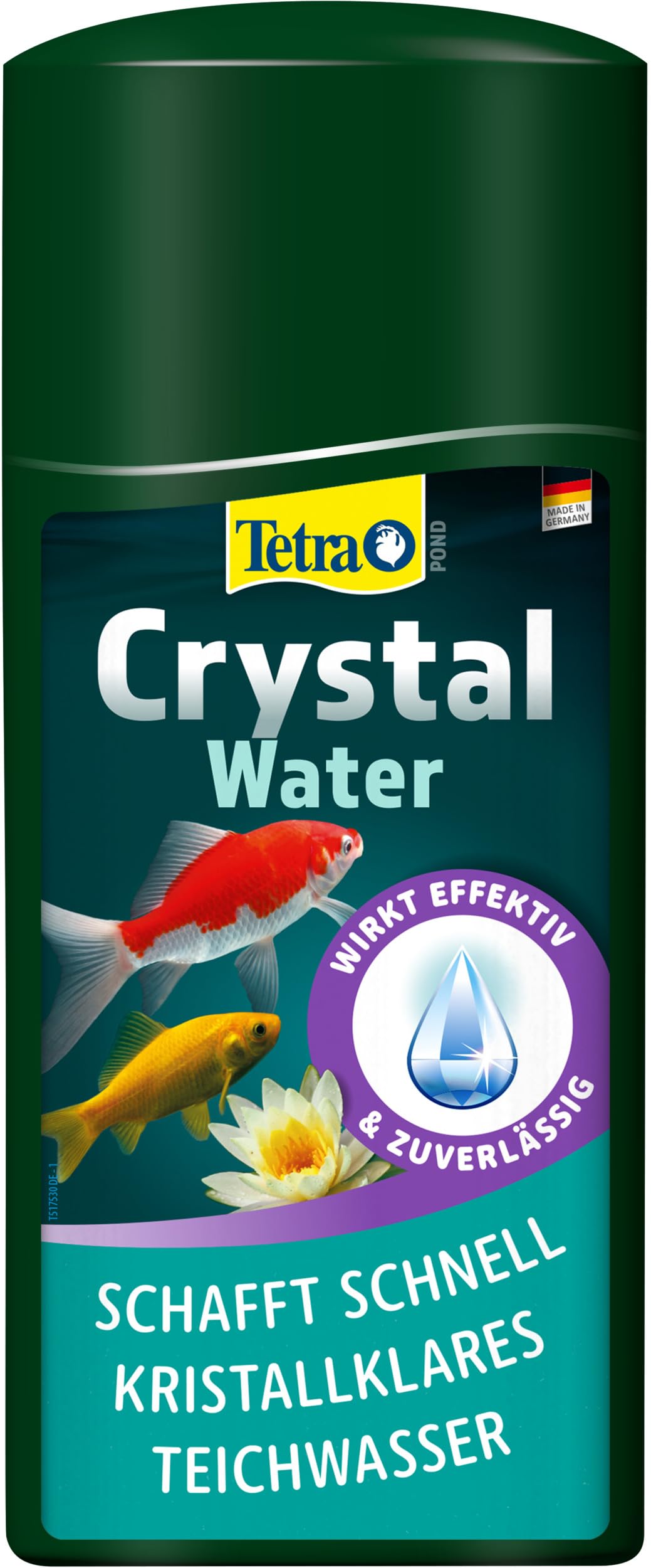 Tetra Pond CrystalWater - Wasserklärer gegen Trübungen für kristallklares Wasser im Gartenteich, 500 ml