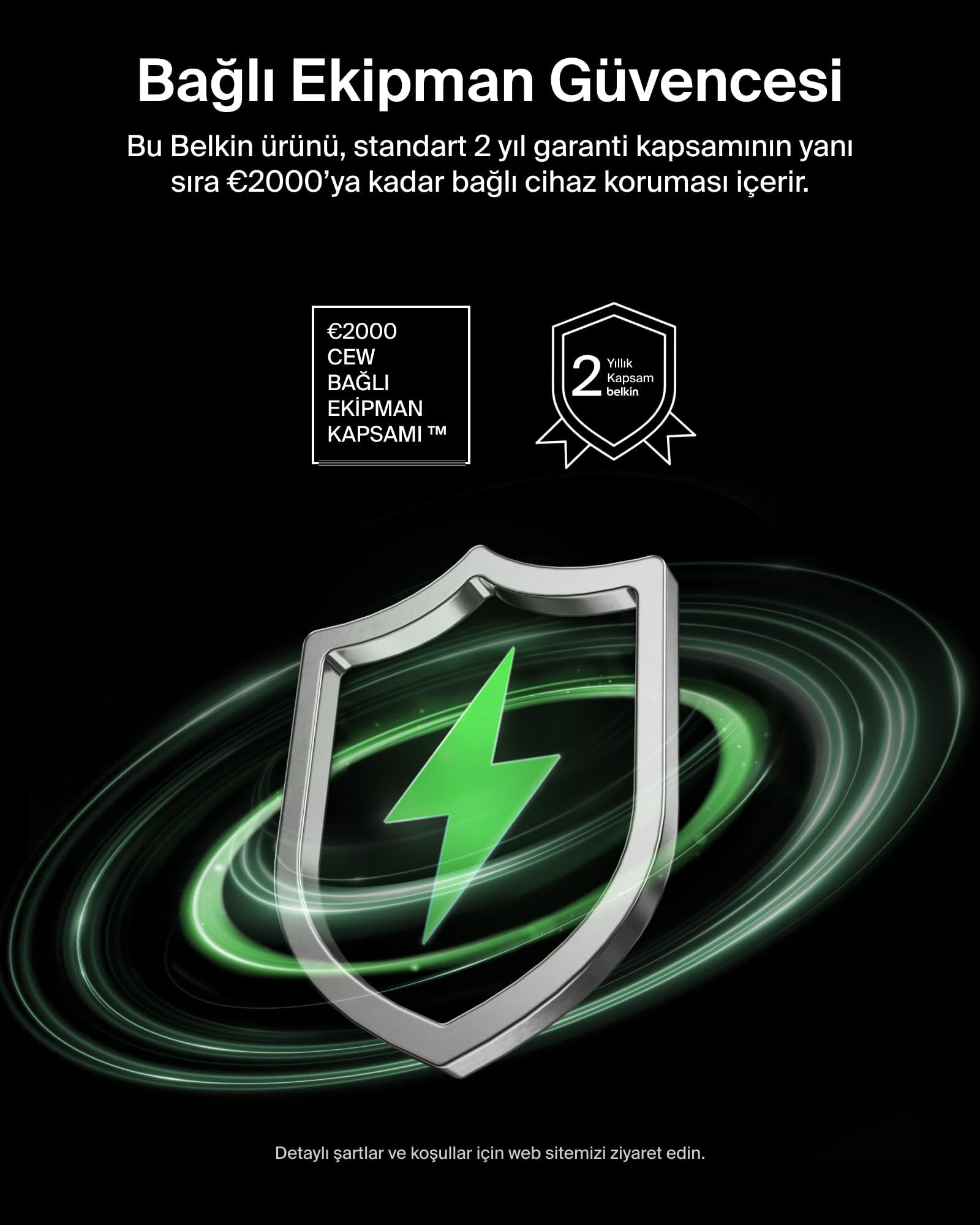 Belkin BoostCharge Pro 2 Portlu USB-C Şarj Cihazı 67 W, hızlı şarj