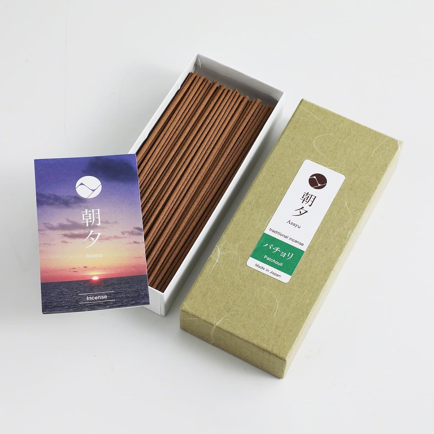 Asayu Japan Traditional Smoke Patchouli Incense Sticks Scent (40gr) for Evening Meditation, Relax or Yoga, Made in Japan - Patchouli - Image 3