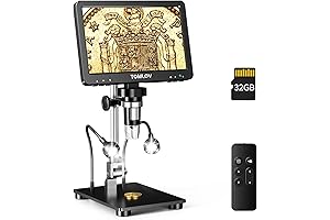 TOMLOV DM9 Pro 7" HDMI Digital Microscope, Metallurgical Microscope with 1080P 16MP