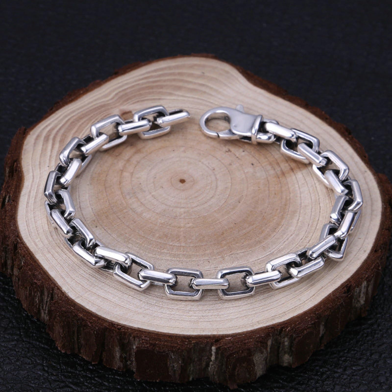 Bracelet Argent Homme 925 Bracelets Chaîne pour Homme