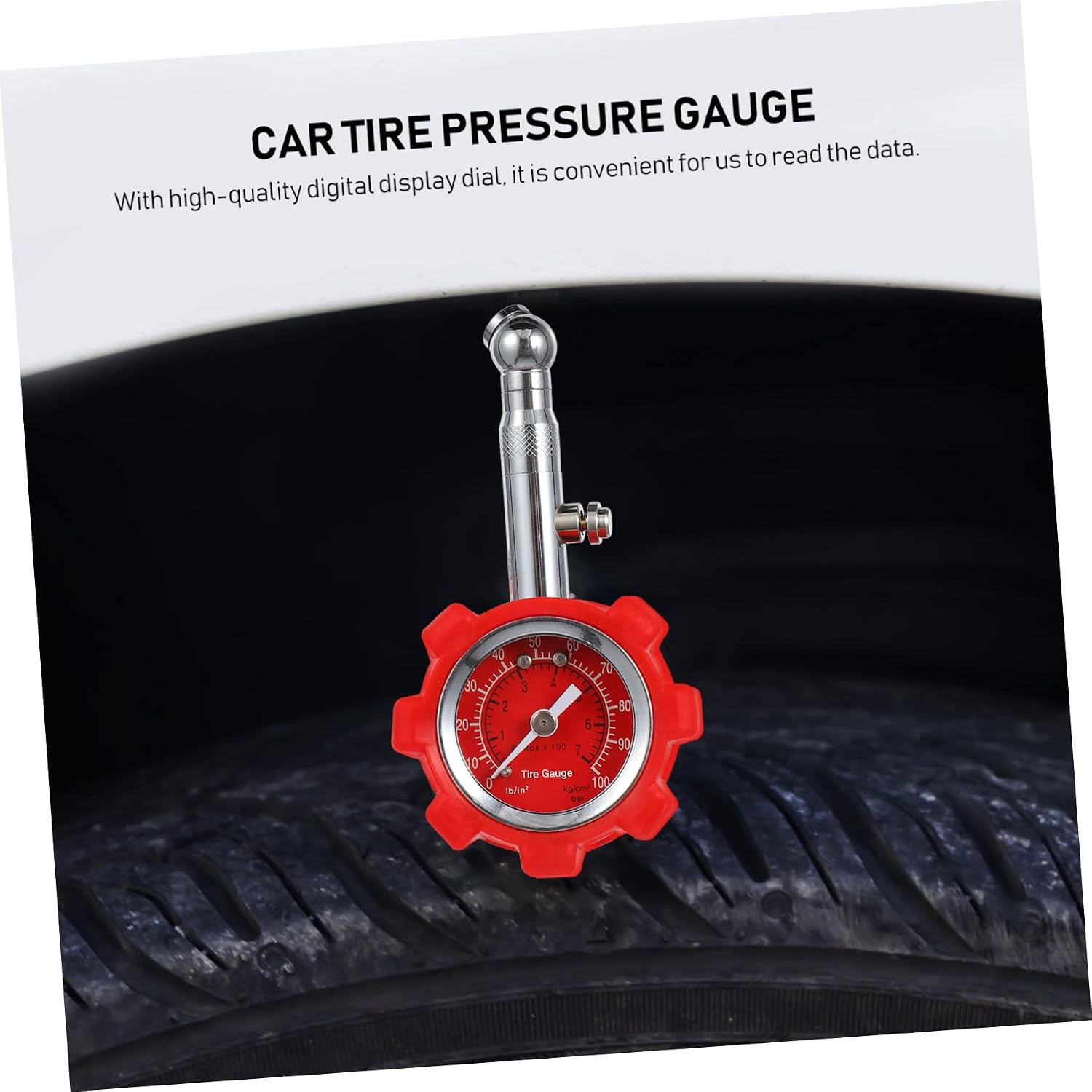 Luxshiny Automotive Tire Gauge Car Tire Pressure Testing Tool Multi-Vehicle Easy to Read