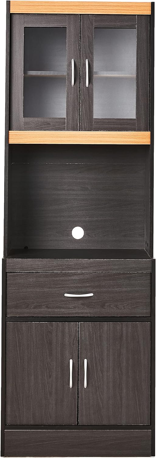 Hodedah China Cabinet, Black Beech