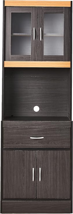 Hodedah China Cabinet, Black Beech