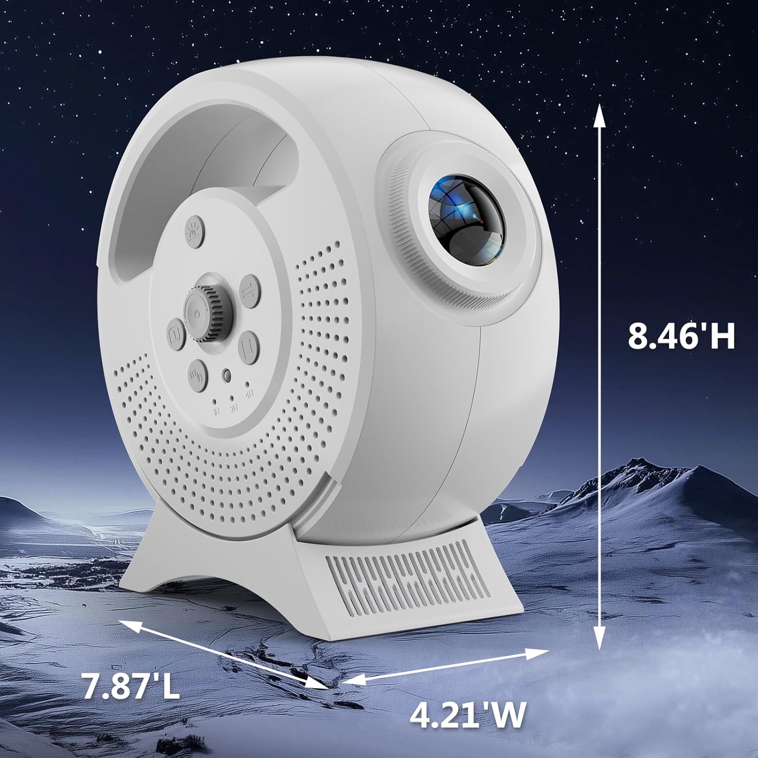 Rossetta 3D Galaxy Projector, 60 Scenes Adjustable Focal Planetarium Projector with Bluetooth Speaker, Timer & Remote Control, Ceiling Projector for Bedroom, Kids Room, Party, Gift for Kids & Adults