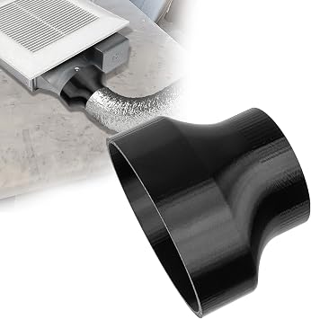 4 to 3 Inch Duct Reducer, for panasonic bathroom fan duct adapter,for Broan-Nutone LP80,Bathroom Exhaust Fan Vent Reducer