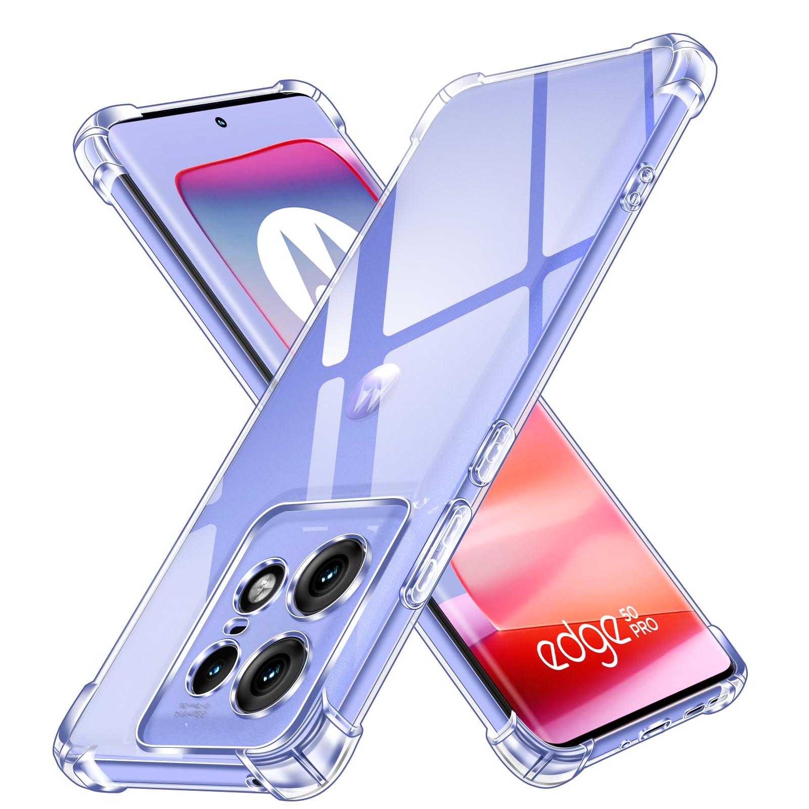 Cassby for Moto Edge 50 Pro 5G Back Cover Case | Raised Bumps for Camera & Screen Protection | Ultra Clear Soft Silicone Back Case Cover for Moto Edge 50 Pro 5G (Transparent) (B0DC4K39TQ) Amazon Price History, Amazon Price Tracker