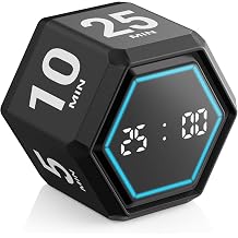 Visual Productivity Timer with Stopwatch, 5 & 25 Minute Presets