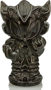 Geeki Tikis Sonic The Hedgehog Shadow Ceramic Mug | Party Cocktail Tumbler For Liquor, Beverages | Holds 14 Ounces