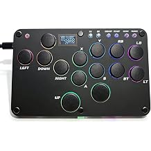 XIAO SHI MIN STORY Leverless Controller Fight Sticks 12Keys All-Button Arcade Fightstick Supports Turbo & Hot Swap RGB for PC/PS4/PS3/Switch