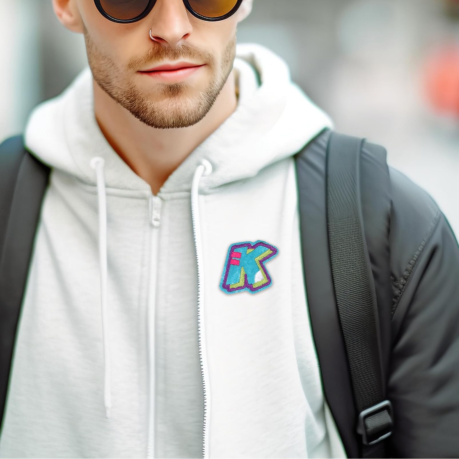 SHINEOFI 5 Set magliette patch zaino Patch per vestiti Abbigliamento patch decorazioni ricamato adesivi ricamati stirare su lettere piccole stirare sulle toppe Panno in feltro