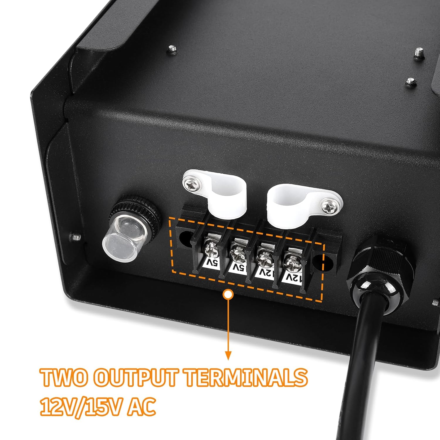 170W Low Voltage Landscape Transformer, Outdoor Lighting Transformer with Timer and photocell Sensor, 120V AC to 12V/15V AC Weatherproof Low Voltage Transformers for Landscape Pathway Lights