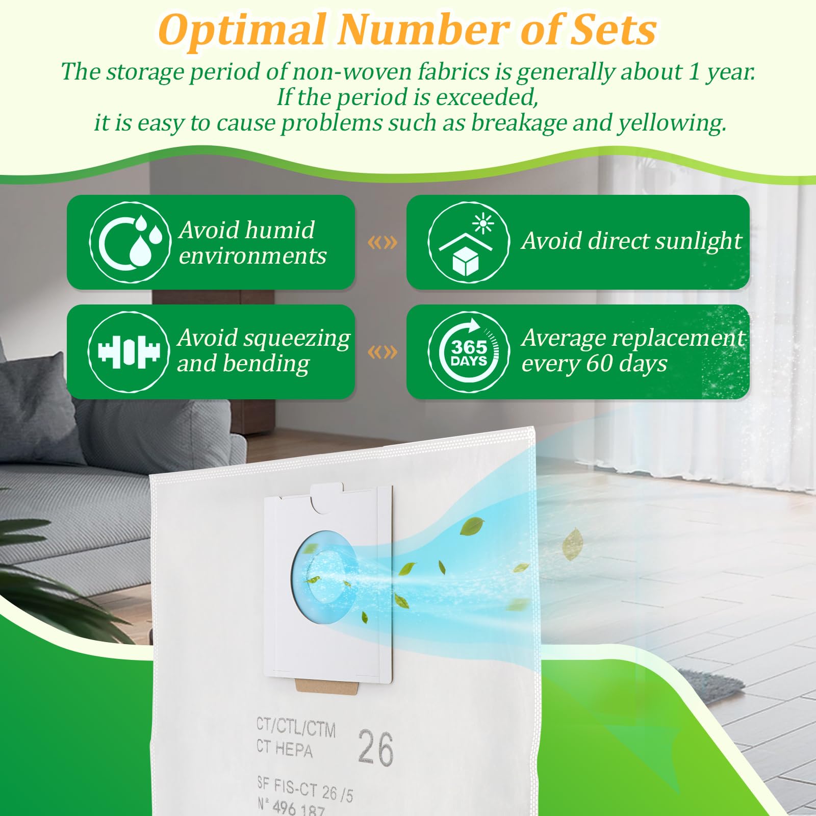 4 Pack Bolsas de Polvo para Festool CT 26 / CTM 26 E Bolsas de Aspiradora para Festool CTL 26 E CLEANTEC Serie/SC FIS-CT 26/5/496187 Bolsas de Vacio Respuesto para Aspiradora Replacement Repuesto