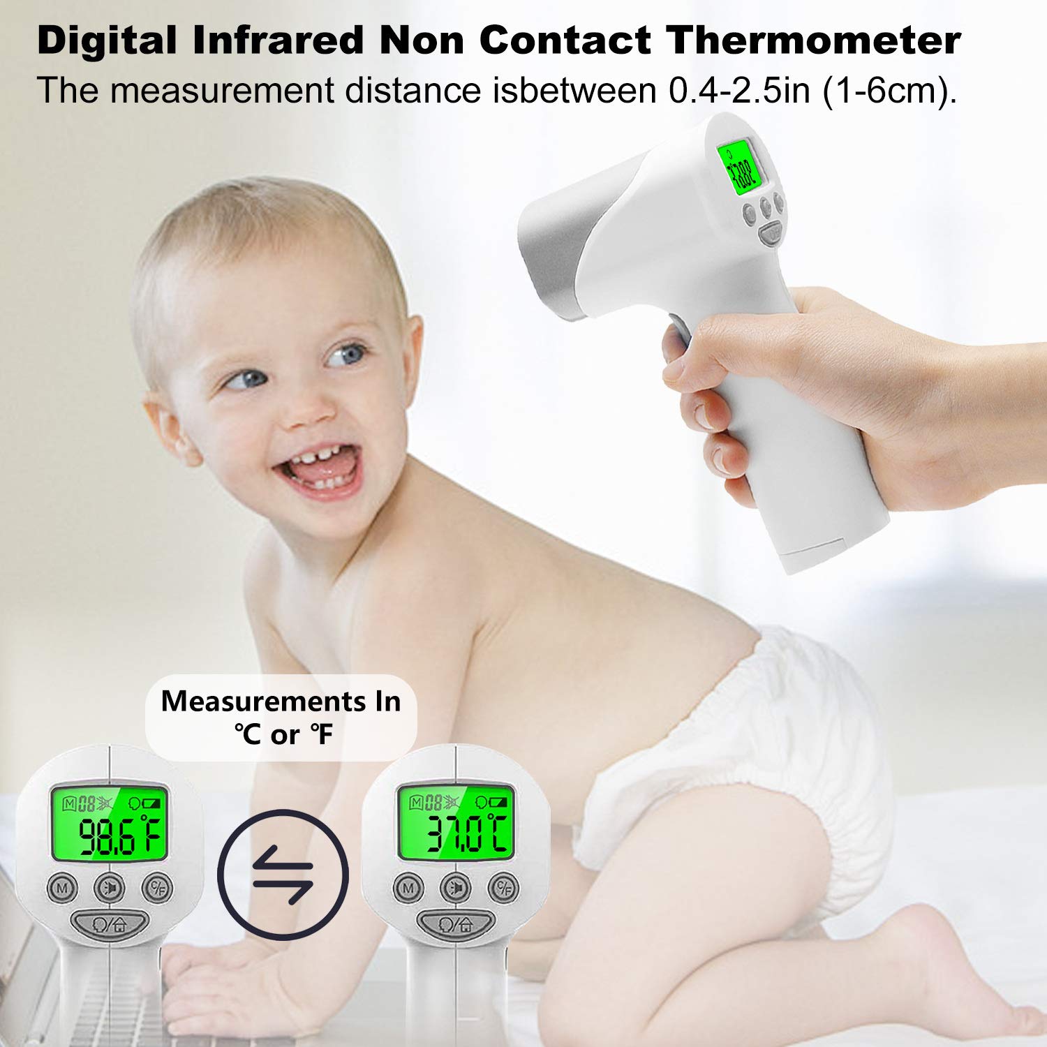 Featured Product Touchless Thermometer for Adults,Famidoc Non Contact Infrared Thermometer for Kids and Baby No Touch Infrared Forehead Thermometer for Fever Smart Temperature with Digital LCD Display Instant Results Best Deal 🛒 Touchless Thermometer for Adults,Famidoc Non Contact Infrared Thermometer for Kids and Baby No Touch Infrared Forehead Thermometer for Fever Smart Temperature with Digital LCD Display Instant Results