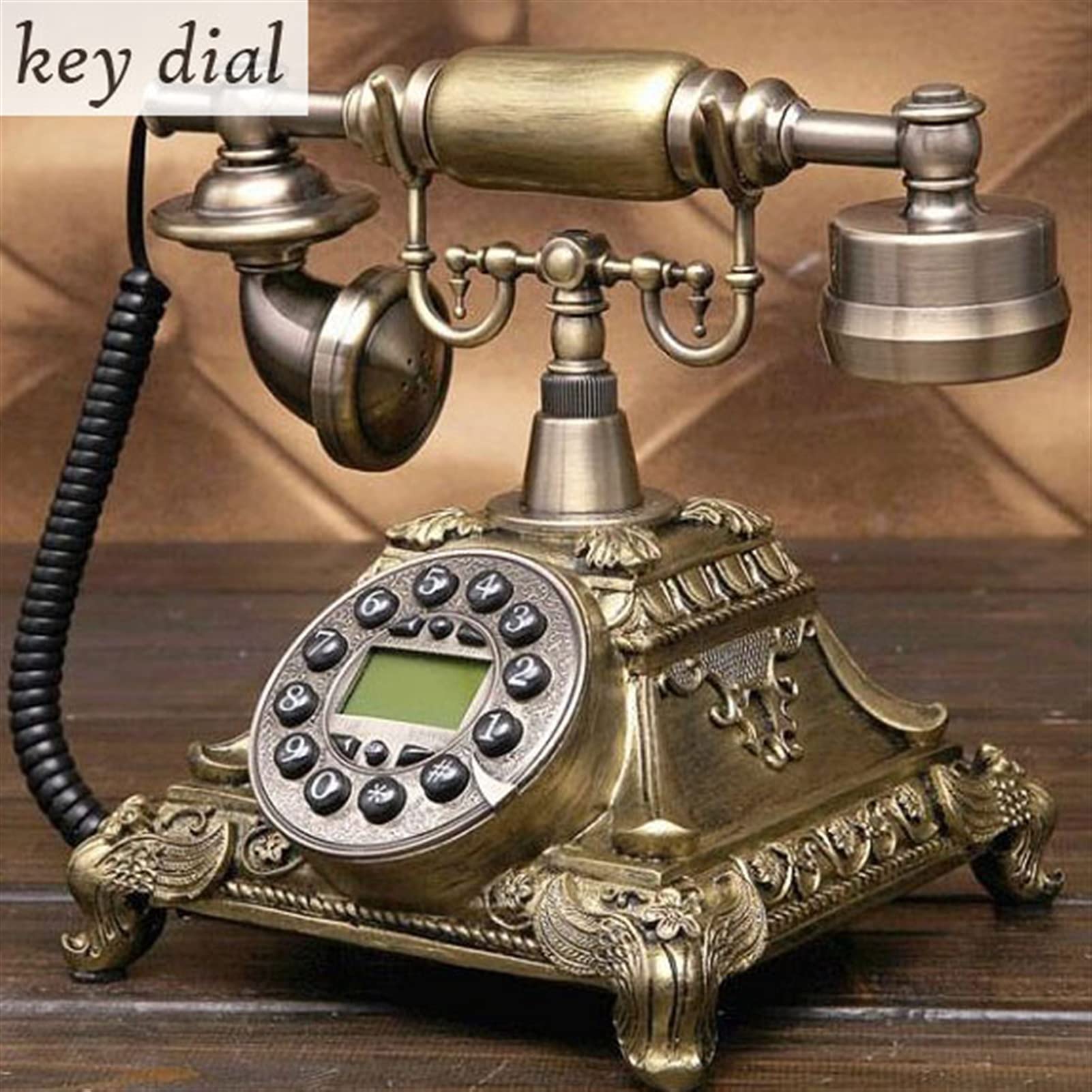 Téléphone à Cadran rétro, Mode européenne à l'ancienne, téléphone Fixe Vintage, Cadran tournant, téléphones Anciens, téléphone Fixe pour Bureau, Maison, hôtel, fabriqué en résine, téléphone nostalgi