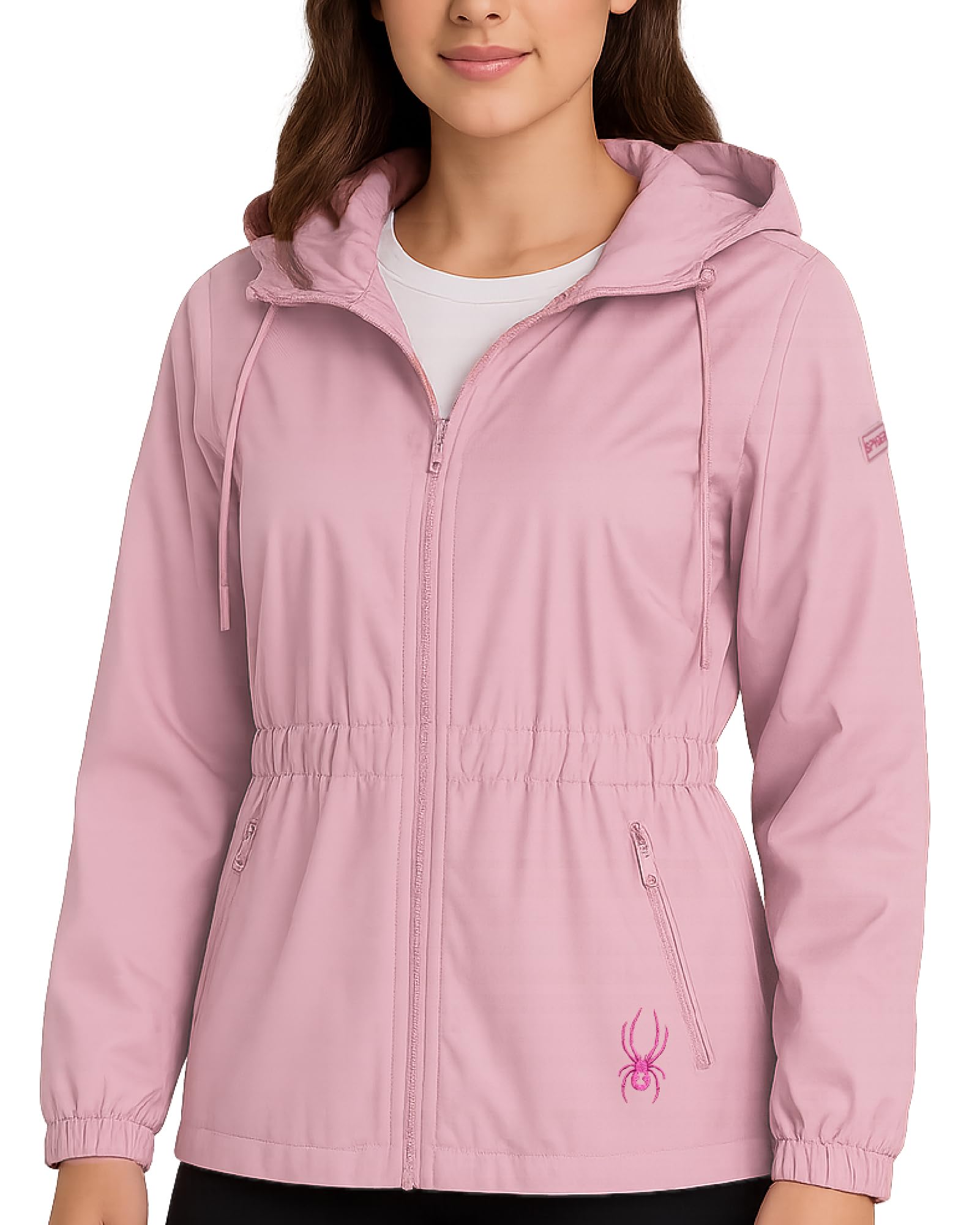Womens Rain Jacket - Durable Fleece Lined Rain Coats for Women Wind & Water Resistant Fall Coats Windbreaker Jacket-image-46