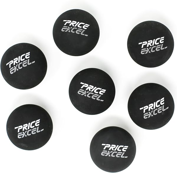 Price's Excel Black Squash 57 Balles de racketball | Balle approuvée par le WSF | Rebond inférieur pour jeu de tournoi | Pour jeu de raquette intermédiaire à avancé | - 4