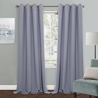 Vista 89 de MYSKY HOME - Cortinas opacas amarillas para sala de estar y dormitorio, cortinas de 84 pulgadas de largo, con ojales, cortinas de oscurecimiento