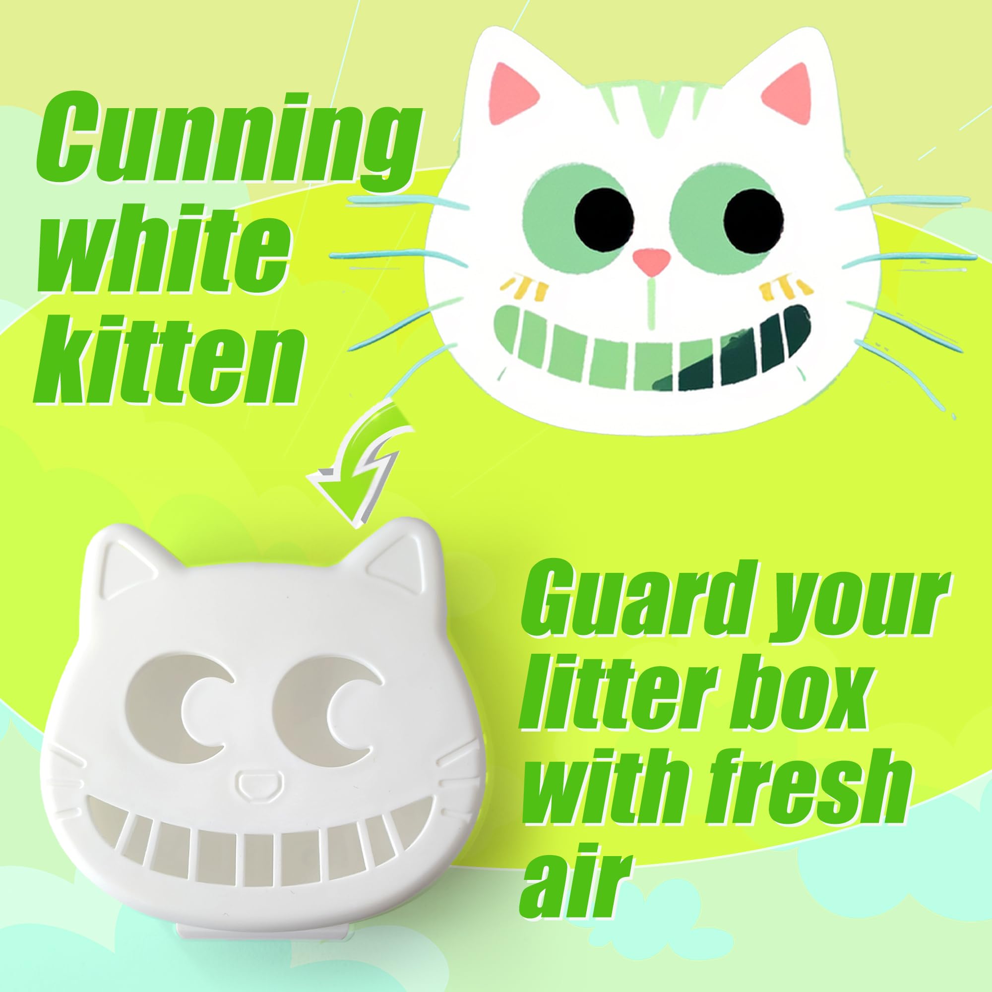 PurifyLogix Caja de arena desodorizante para gatos, trampa universal para olores de gatos para eliminar los olores de la caja de arena, incluye 2 cápsulas de trampa de olores y 2 bolsas desodorizantes