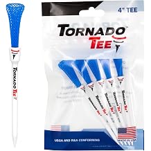 Tornado Tee 4" Long Drive High Performance Golf Tee Neon Blue