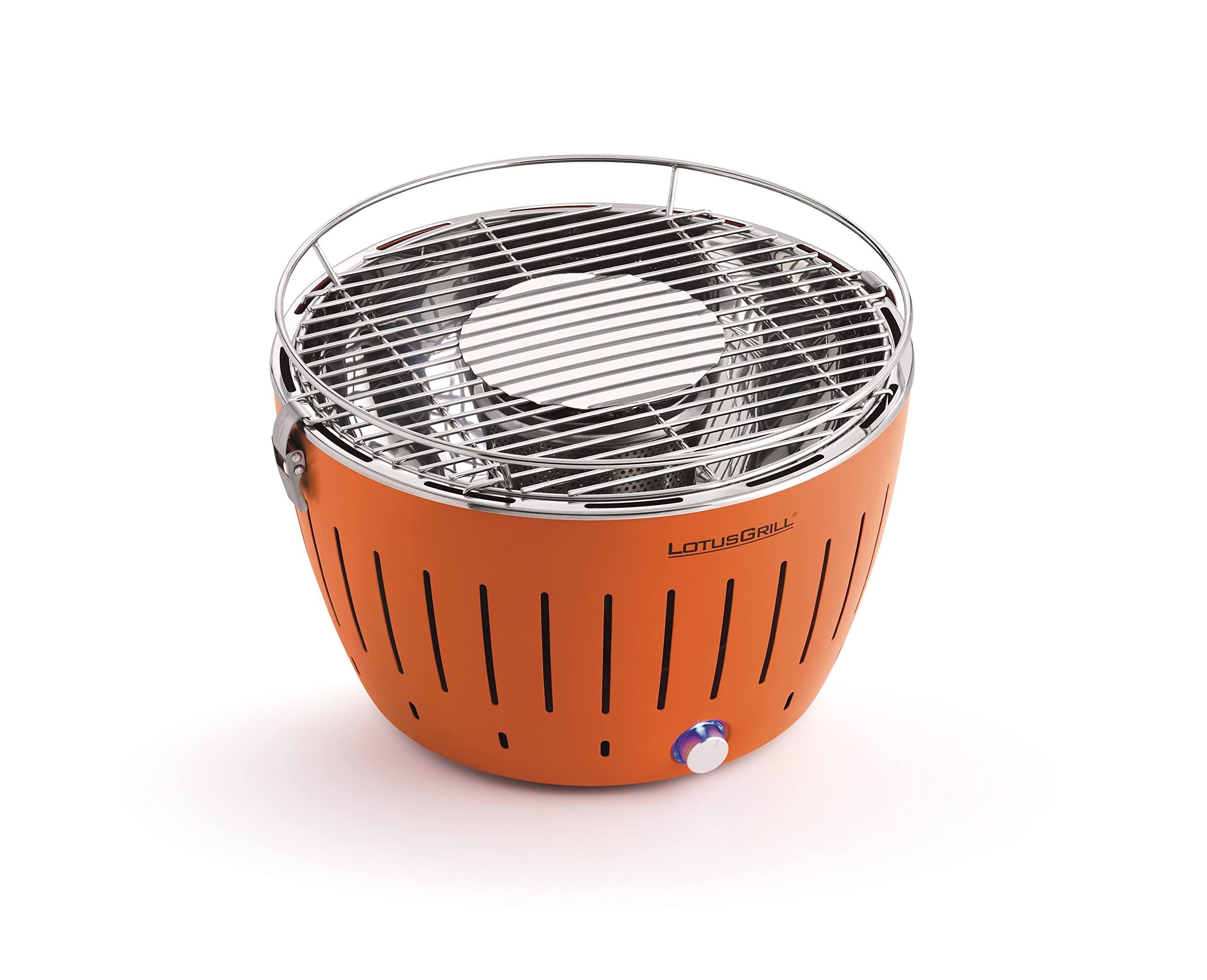 Lotusgrill - lotusgrill orange - Barbecue … charbon portable 35cm orange avec housse