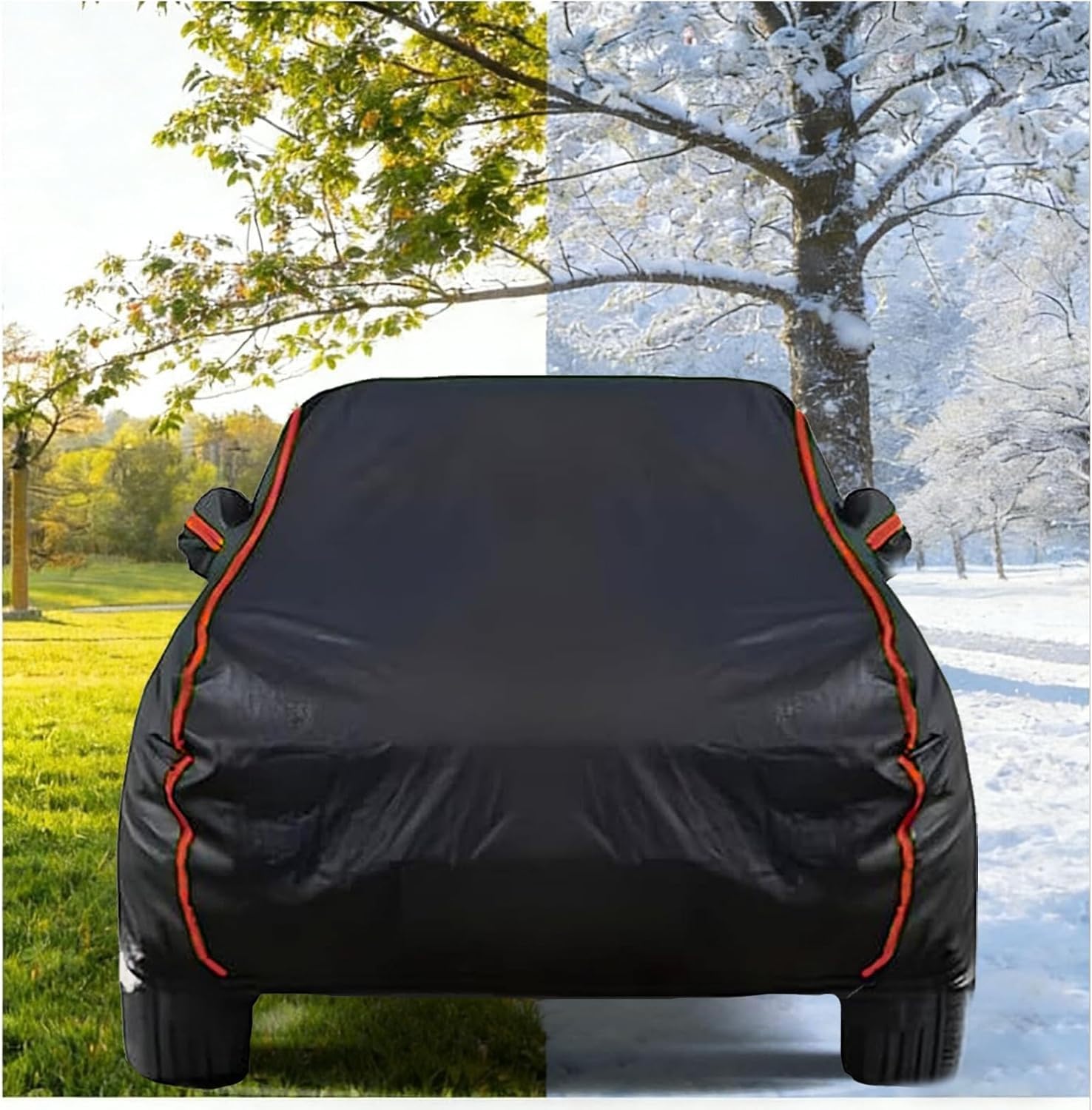 Bâche Voiture Exterieur pour Citroen C4 Picasso,Housse Voiture Étanche,Housse De Protection Imperméable Respirante À l'eau,Anti-UV SWH507