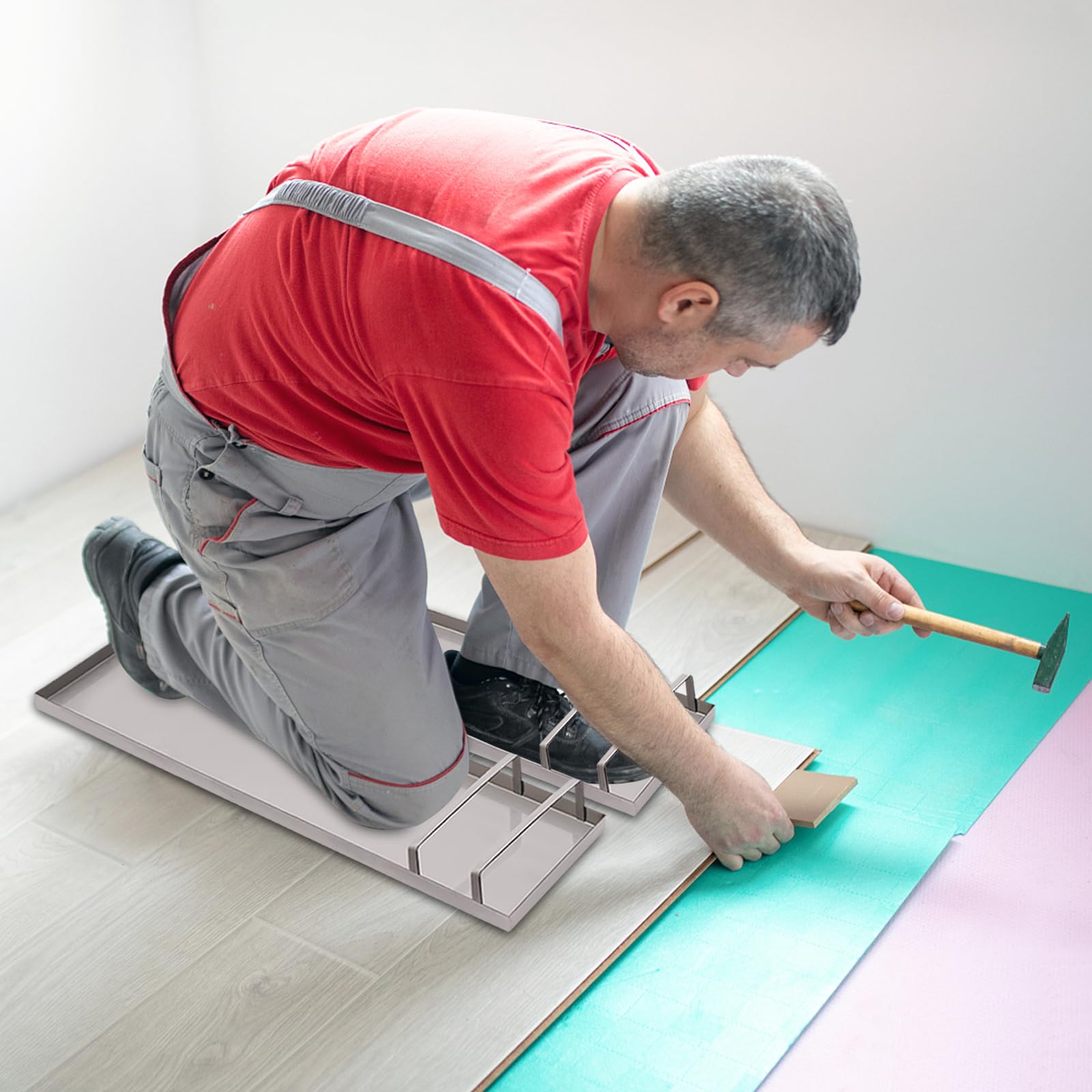 Silencear 30'' x 8'' Concrete Knee Boards, Stainless Steel Concrete Knee Boards Slider Kneedboards Concrete Pair Moving Sliders for Concrete Finishing