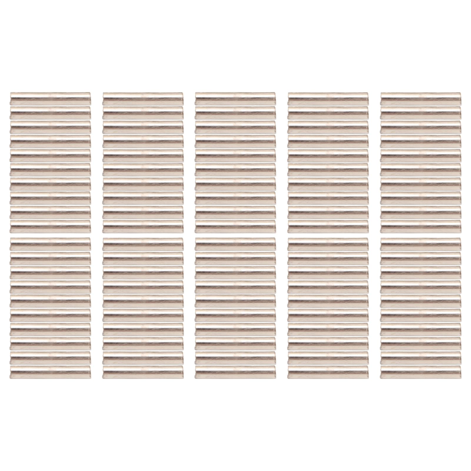 Gavigain 100 Pcs Single Barrel Crimp Sleeves Kit, Single Barrel Copper Crimp Sleeves Fishing Line Connectors Good Fixation Fishing Line Tube Connectors for Fishing (2.8#)