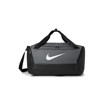 Nike Brasilia Training Duffel Bag (Small, 41L) Duffel Bags Iron Grey/Black/White, Polyester
