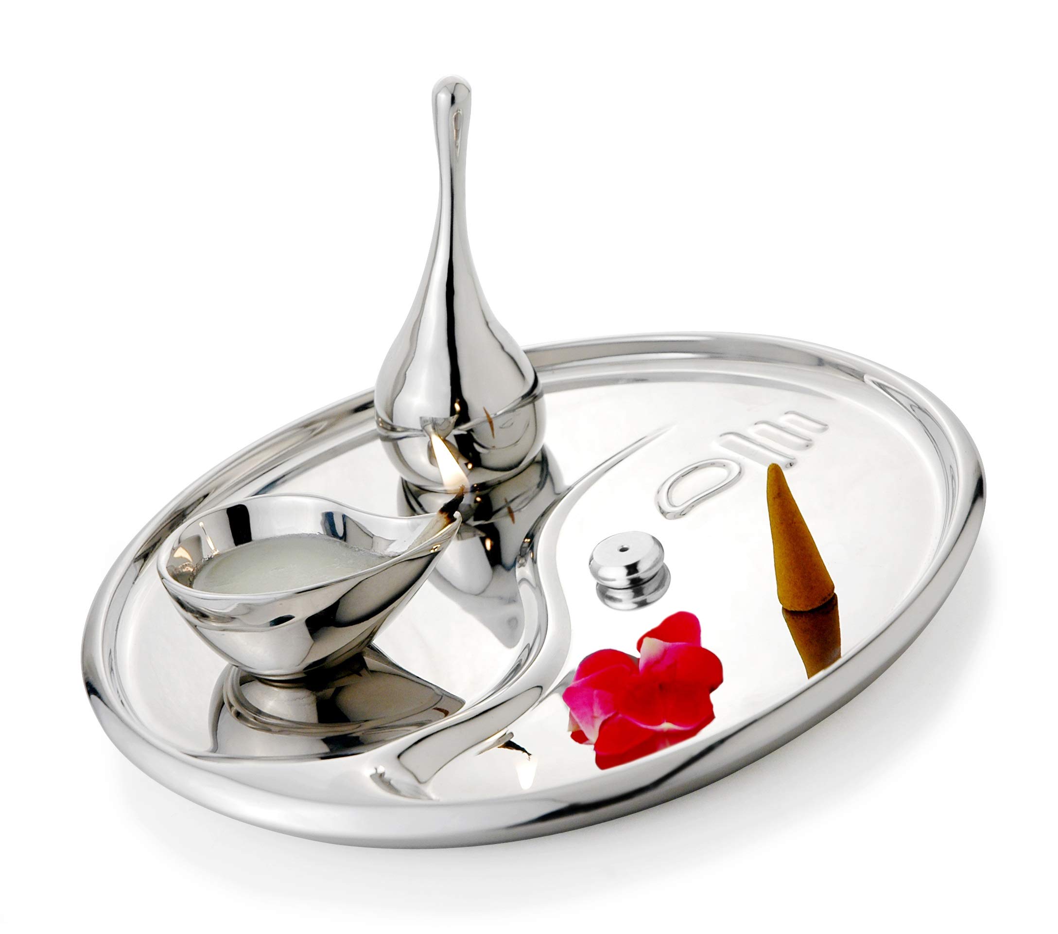 P&R Stainless Steel Ganesh Pooja Thali Set of 4