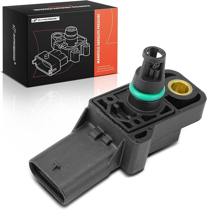 Sensor de pressão absoluta do coletor (MAP) A-Premium AS616 para Volkswagen e Audi – 1 unidade