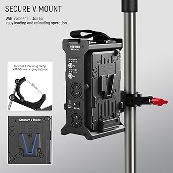 Amazon | NEEWER Vマウントバッテリーチャージャー デュアルチャンネル