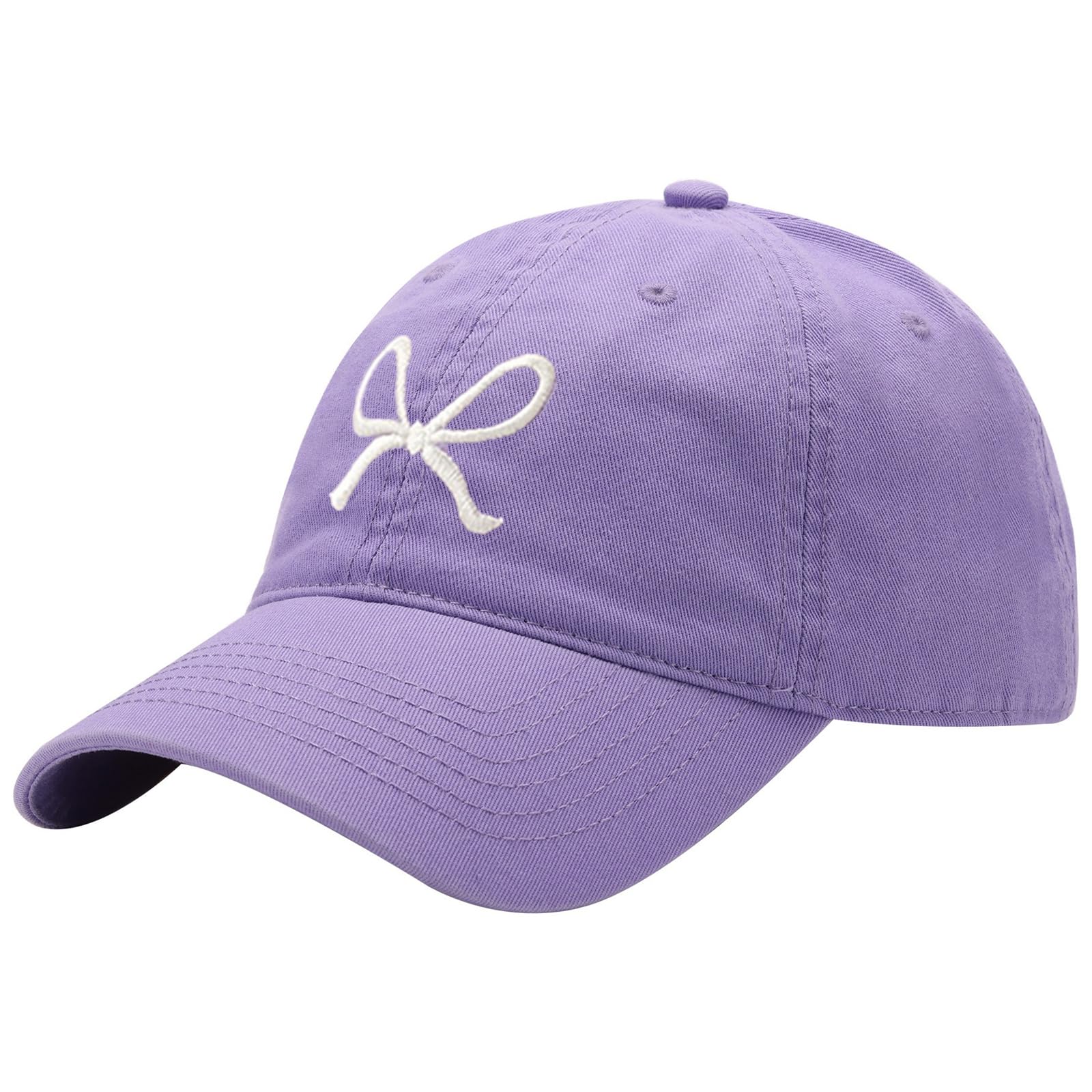 Trendy Bow-Tie Baseball Cap for Women and Men Trucker Hats Y2k Adjustable Fashion Sun Hat with Visor for Hiking & Travel