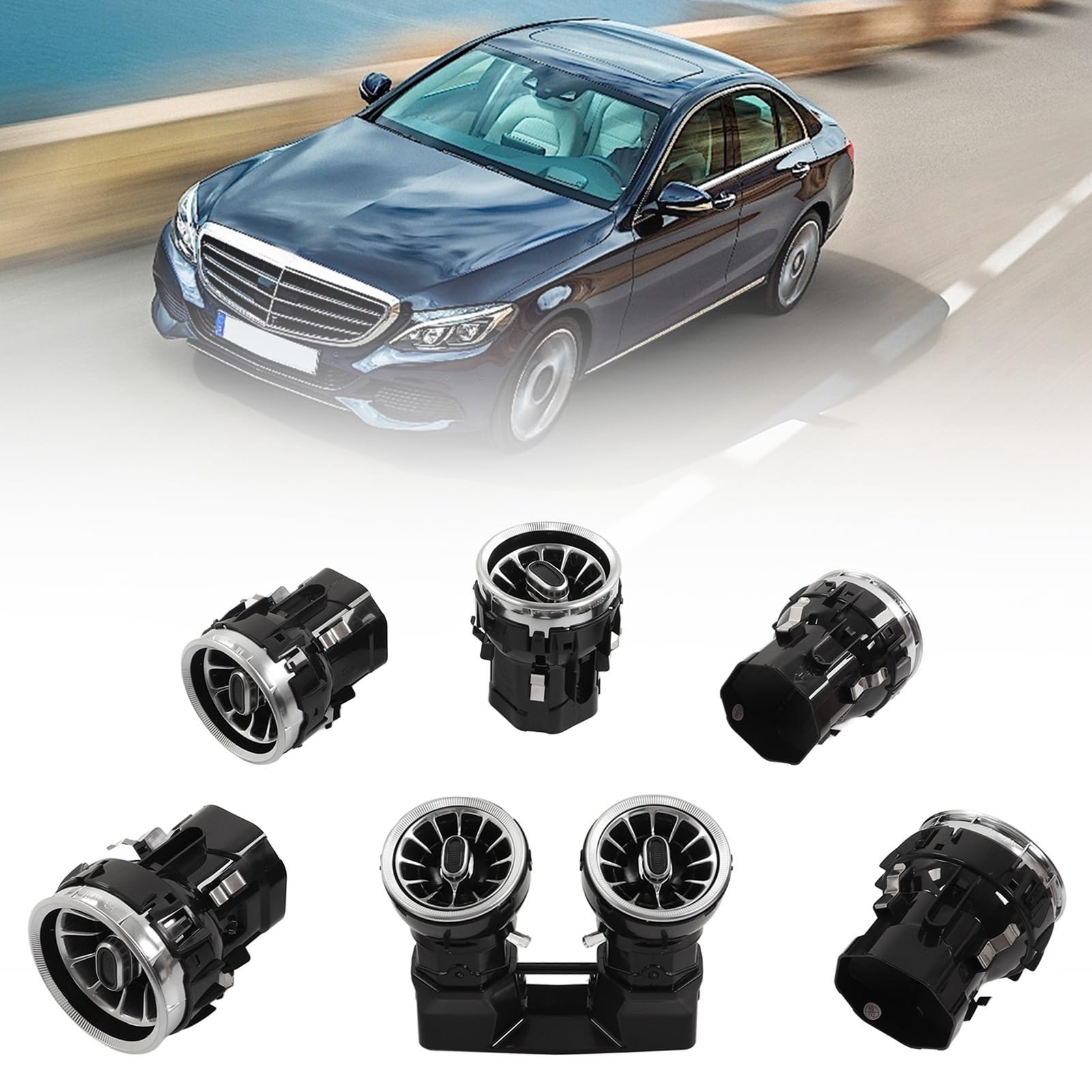 数量限定】メルセデスベンツEクラス用アンビエント付きエアベント