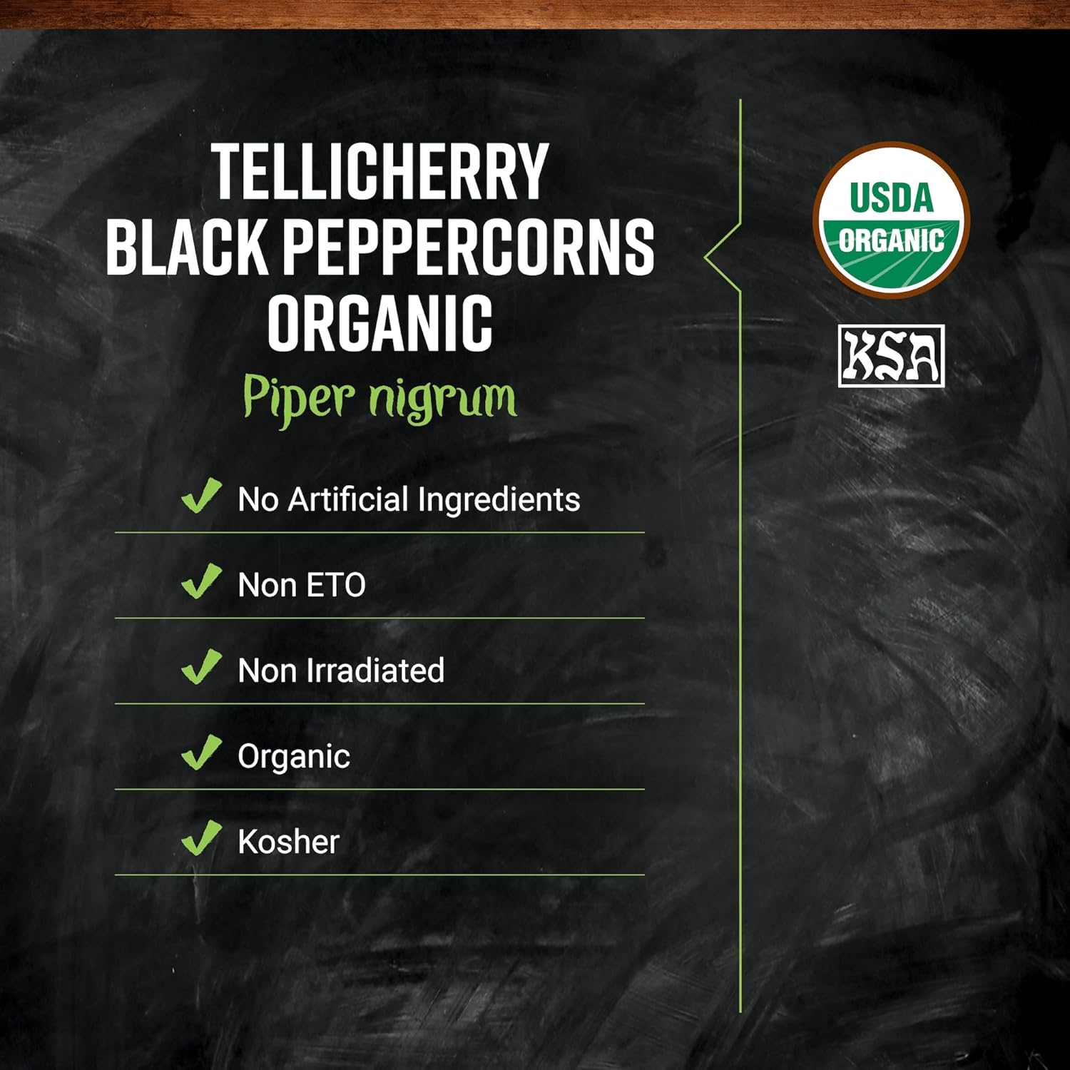 Frontier Co-op Black Peppercorns Whole, 1lb Bulk Bag - Tellicherry Black Pepper - Organic Peppercorns for Grinder Refill, Cooking, Pickling, and More | 16 Ounce (Pack of 1)