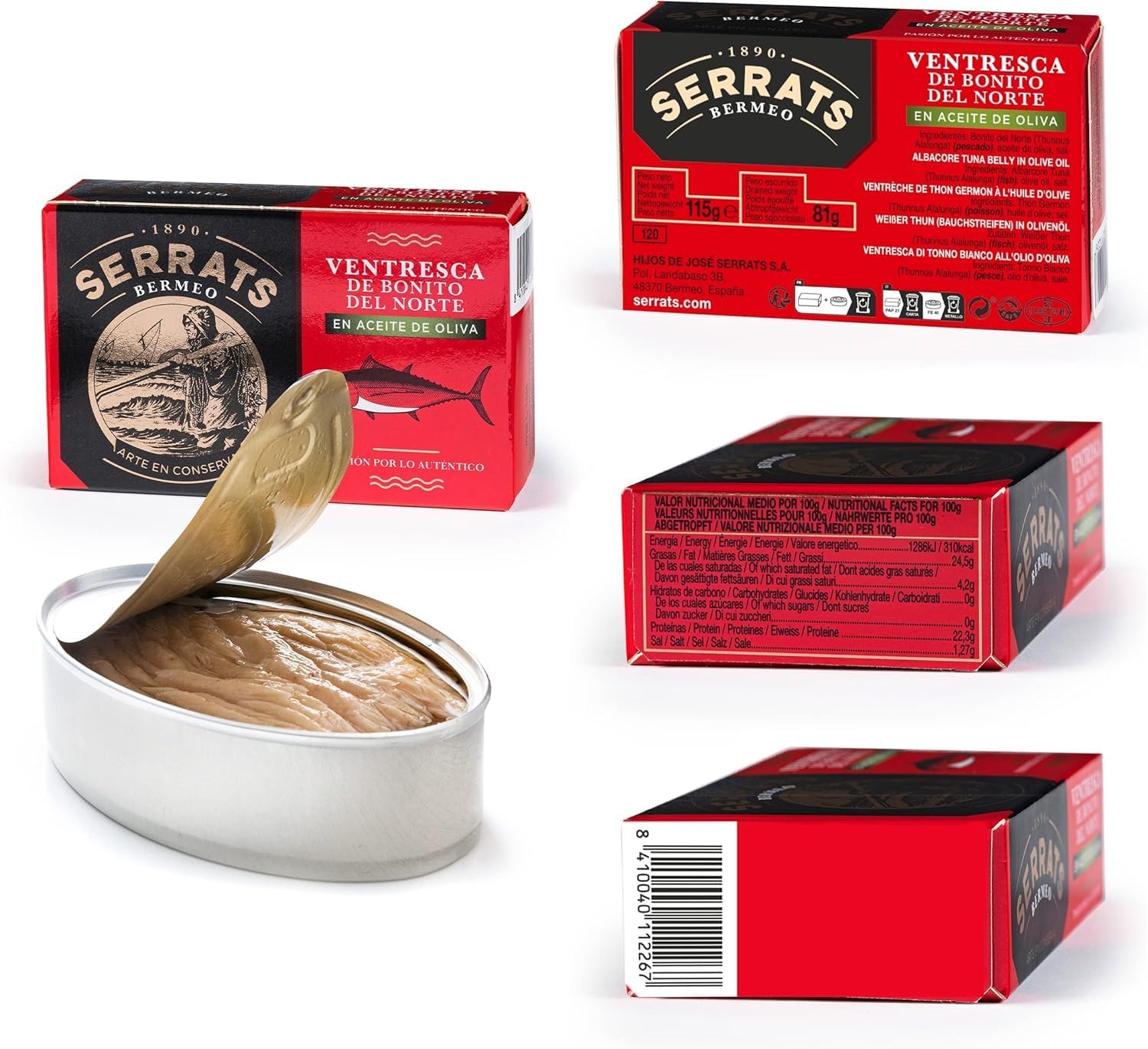 SERRATS - Coffret cadeau - Pack Bermeo - 9 conserves