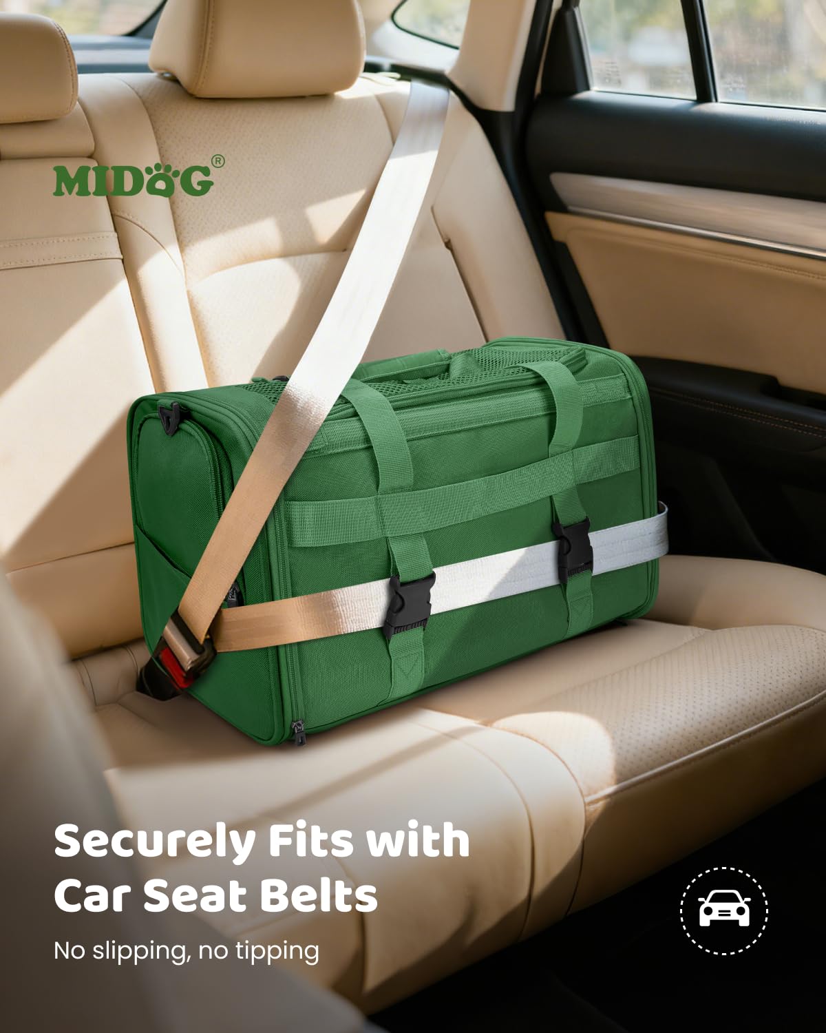 MIDOG Cat Carrier Soft for Small to Medium-Sized Cats,Up to 25 Lbs, TSA Airline Approved Soft Sided Pet Carrier - image 6