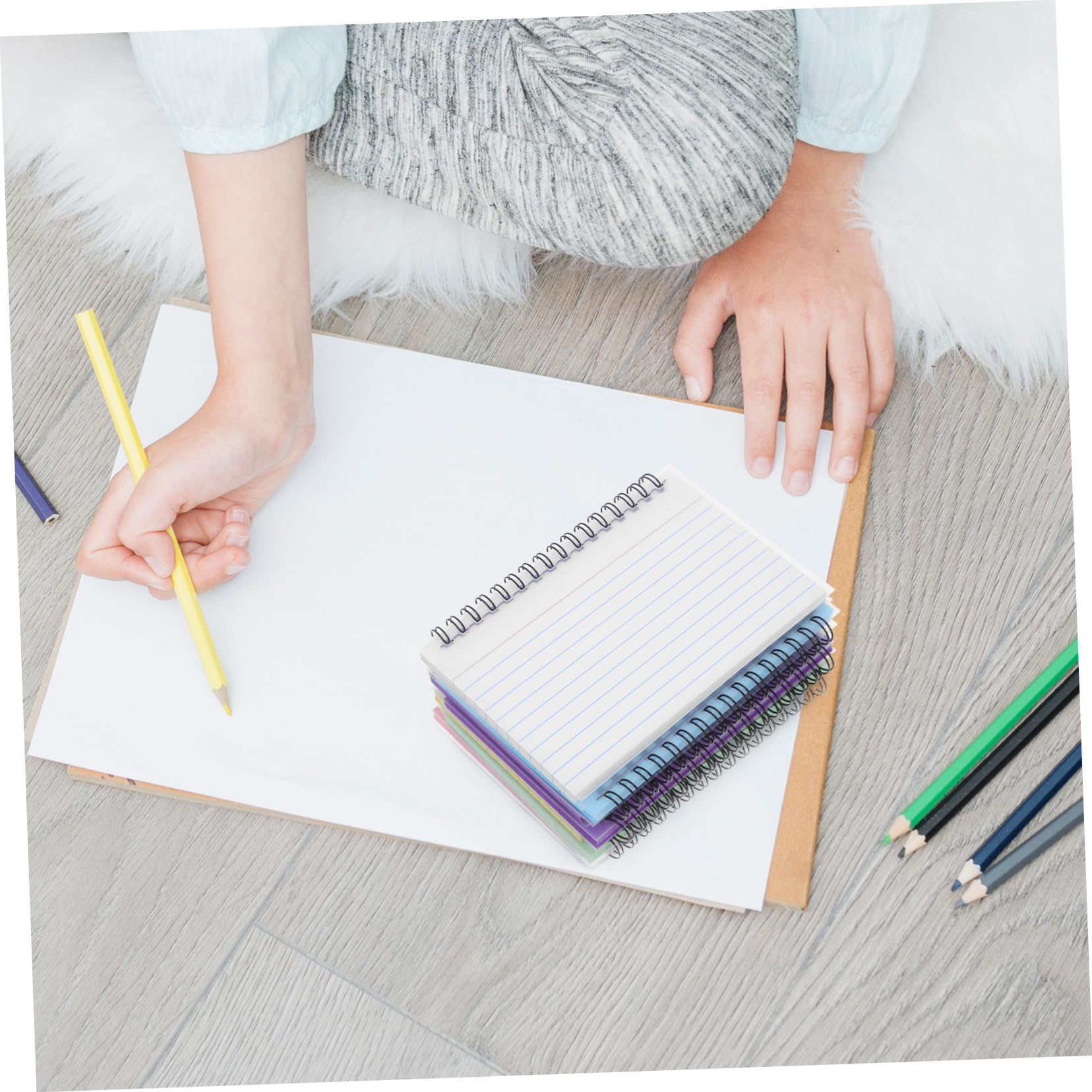 7 Pezzi Quaderni Spiralati Colorati per Appunti e Pianificazione Blocchi Note Leggeri e Compatti per Scuola Ufficio e Viaggi Carta Antisbavatura per Scrittura Scorrevole e