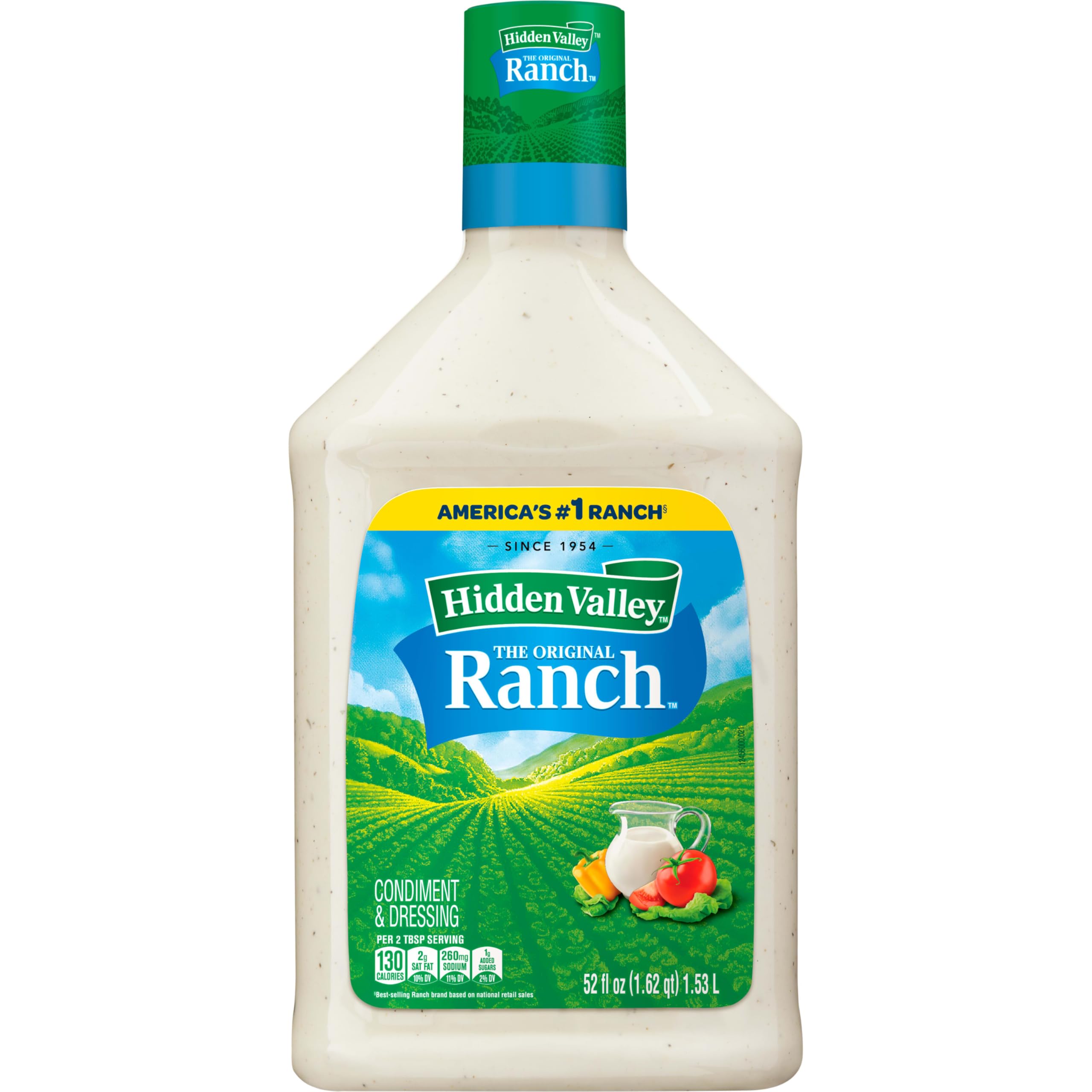 Wnaldc Original Ranch Salad Dressing & Topping, Gluten Free, Keto-Friendly - 52 Ounce Bottle (Package May Vary)