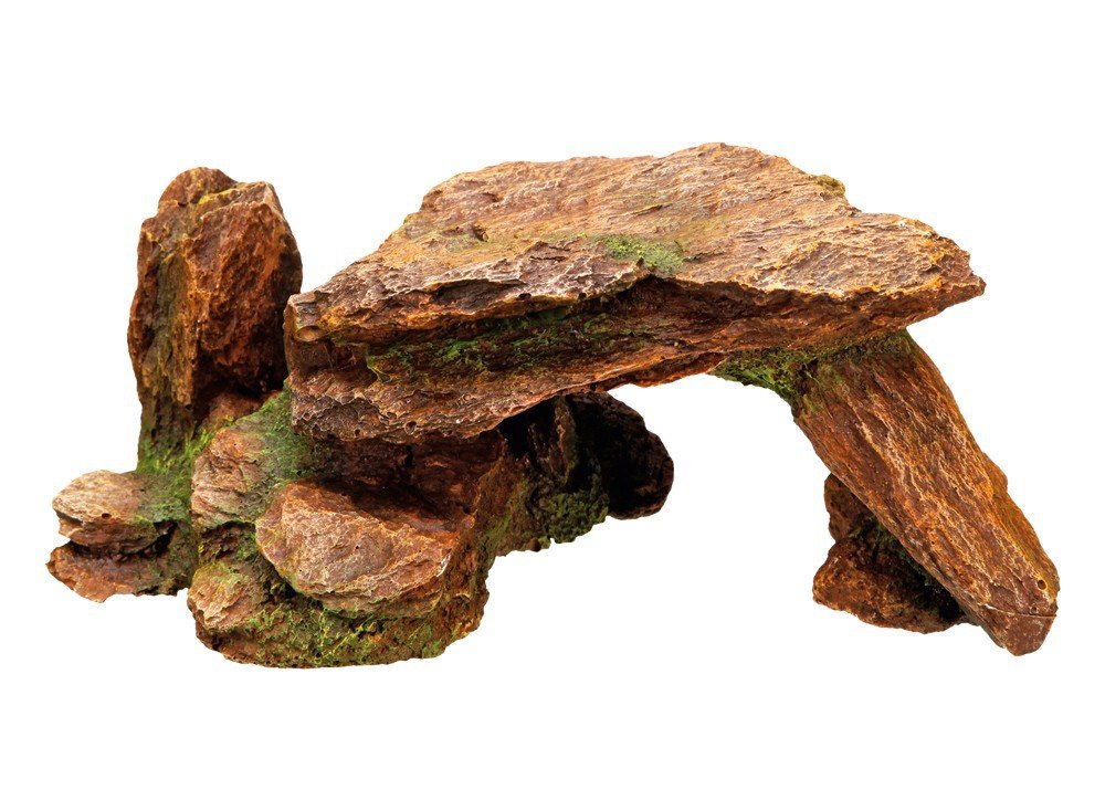Nobby Stone with Plants Aquarium Ornaments, 22.5 x 13 x 9.5 cm